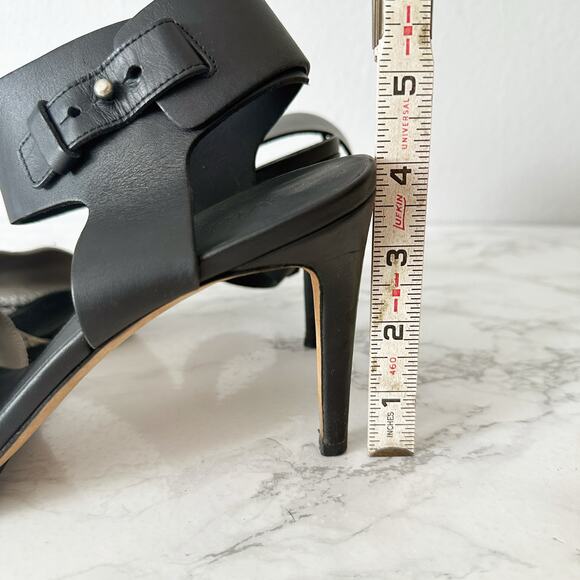 Vince Snake Leather Ankle Cuff Sandal Heels Women’s Size‎ 9.5 EU 41 ANTONIA - Picture 11 of 11